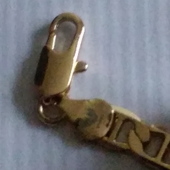 10K GOLD FILLED MARINER ANCHOR LINK 7” BRACELET 5.8MM